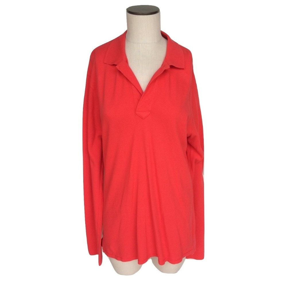 New People's Liberation Oversized Red Polo Shirt